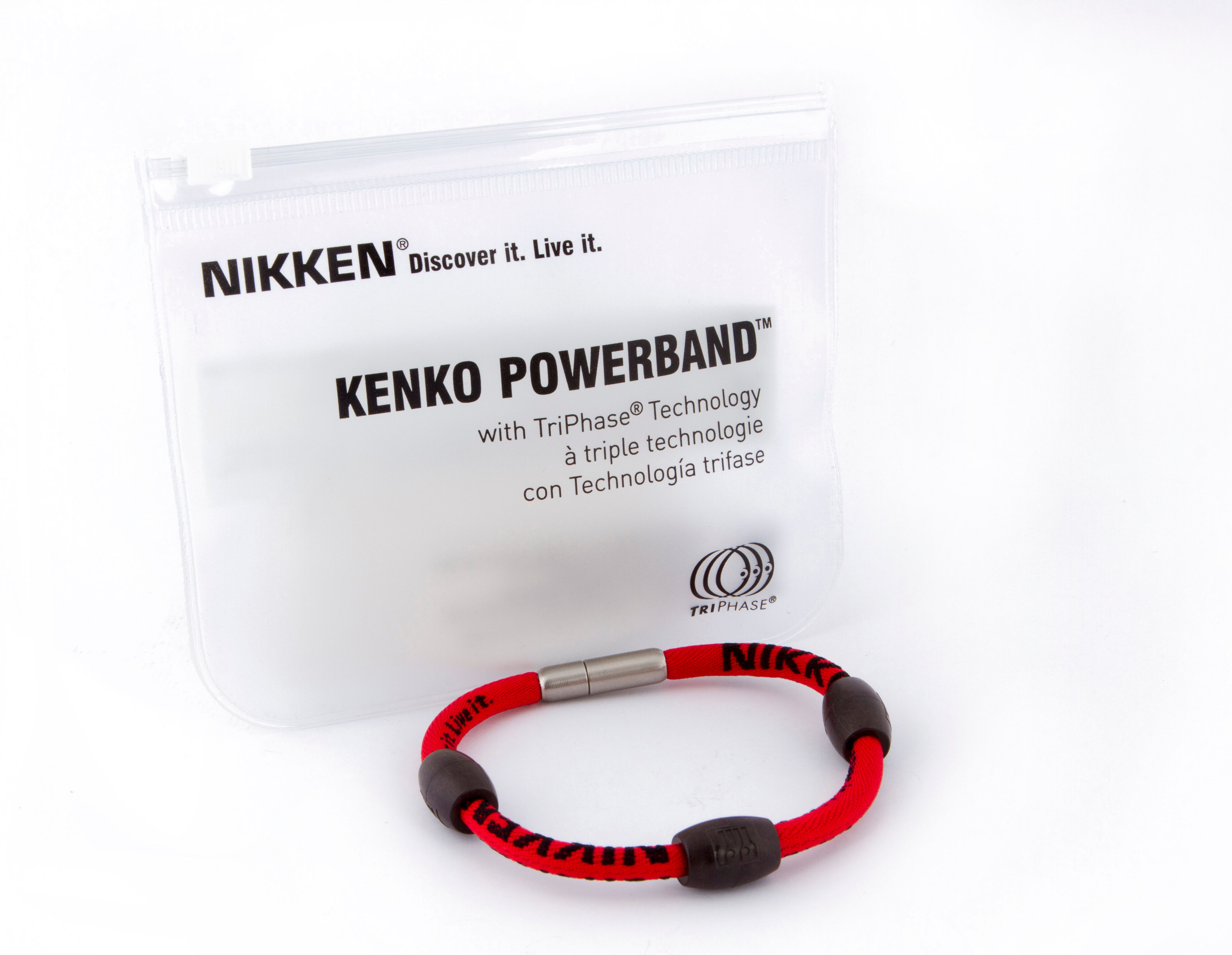 KENKO FASHION POWERBAND BRAZALETE ROJO 19 CM