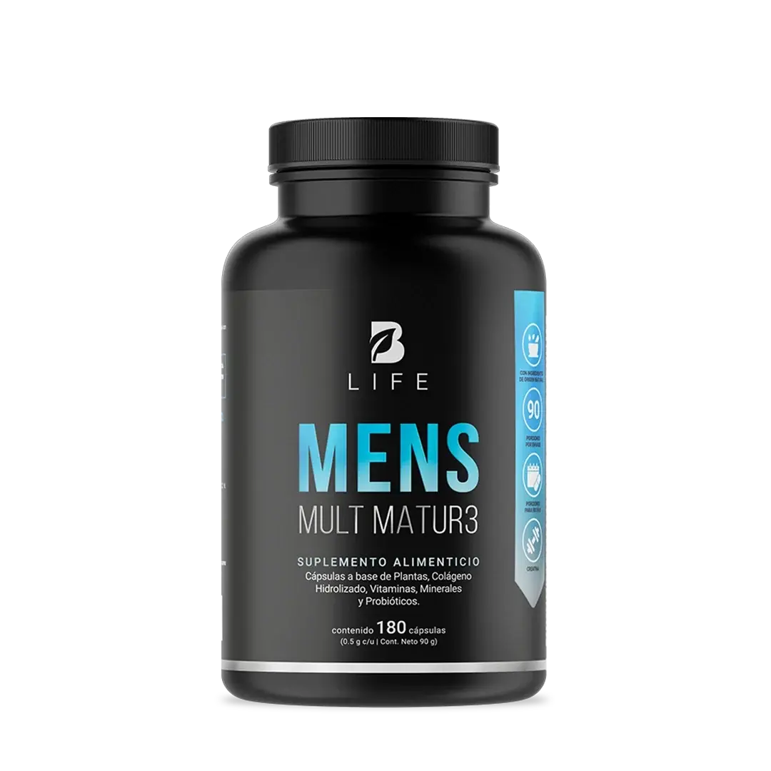 Multivitamínico para Hombre 40+ | Vitaminas A, C, D, E, Calcio, Colágeno