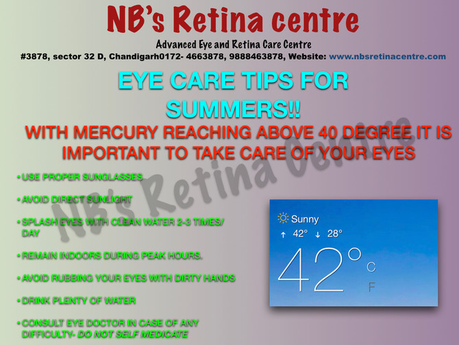 Summer Care Tips for Eye !!!