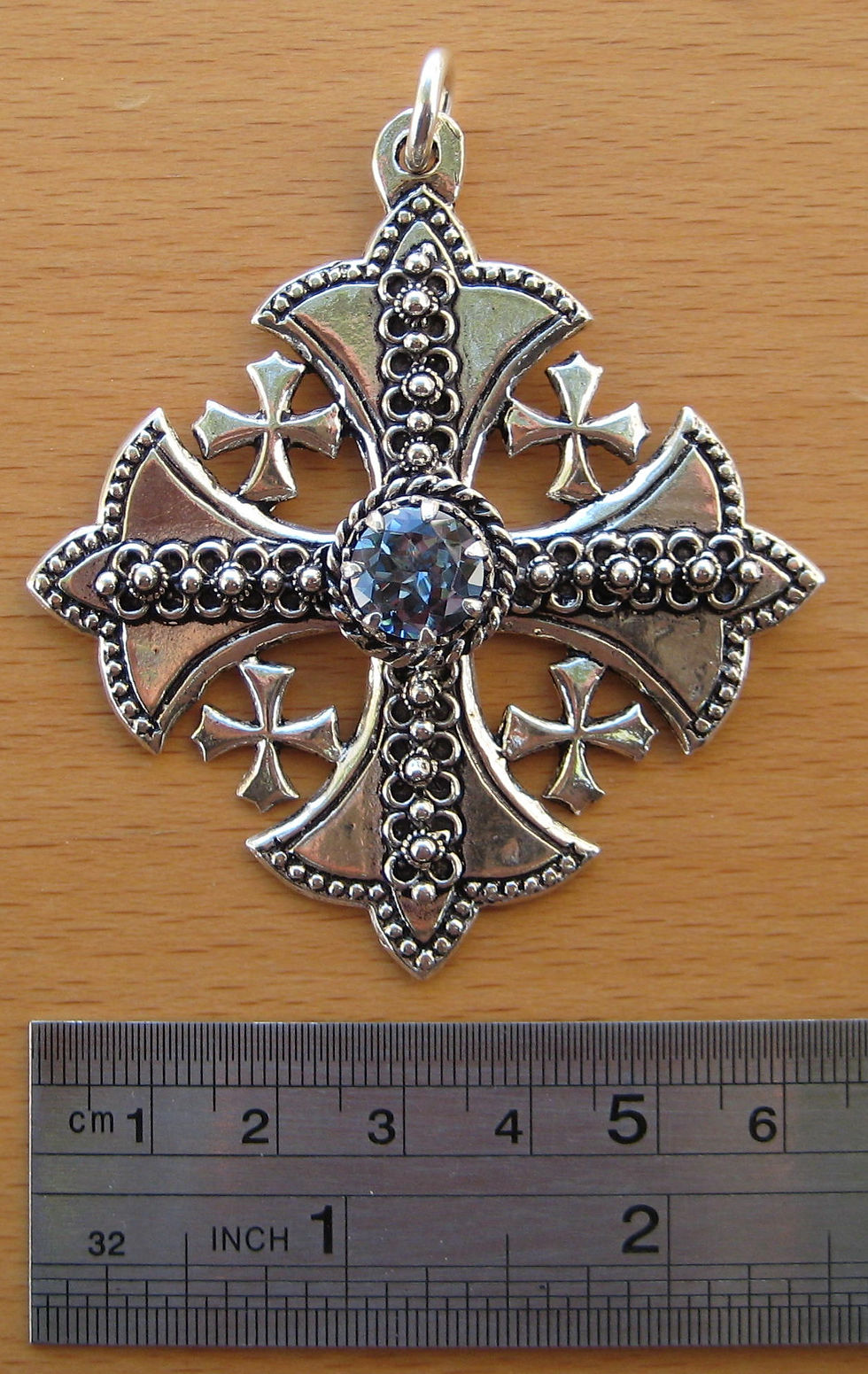 Thumbnail: CS12AQ Aquamarine Cross