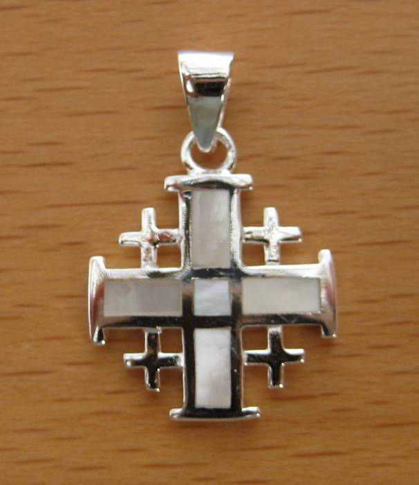 Thumbnail: JCS17 Silver Jerusalem Cross