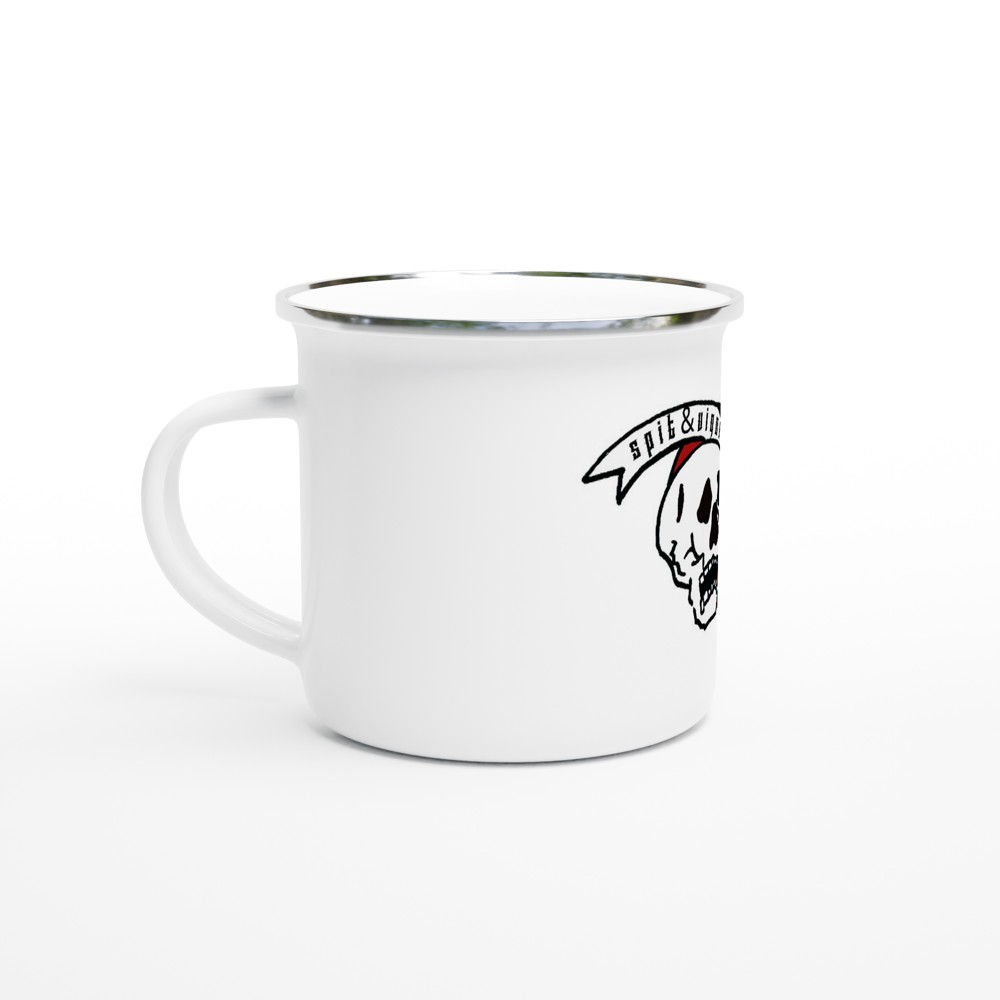 spit&vigor | White 12oz Enamel Mug