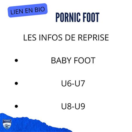 [ REPRISE ] DATES DE REPRISE BABY FOOT / U6-U7 ET U8-U9 !