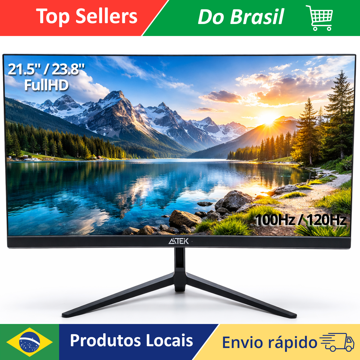 Gamer Monitor Full HD 21.5 Inch 23.8 Inch 1Ms 100Hz 120Hz HDMI Input VGA Support