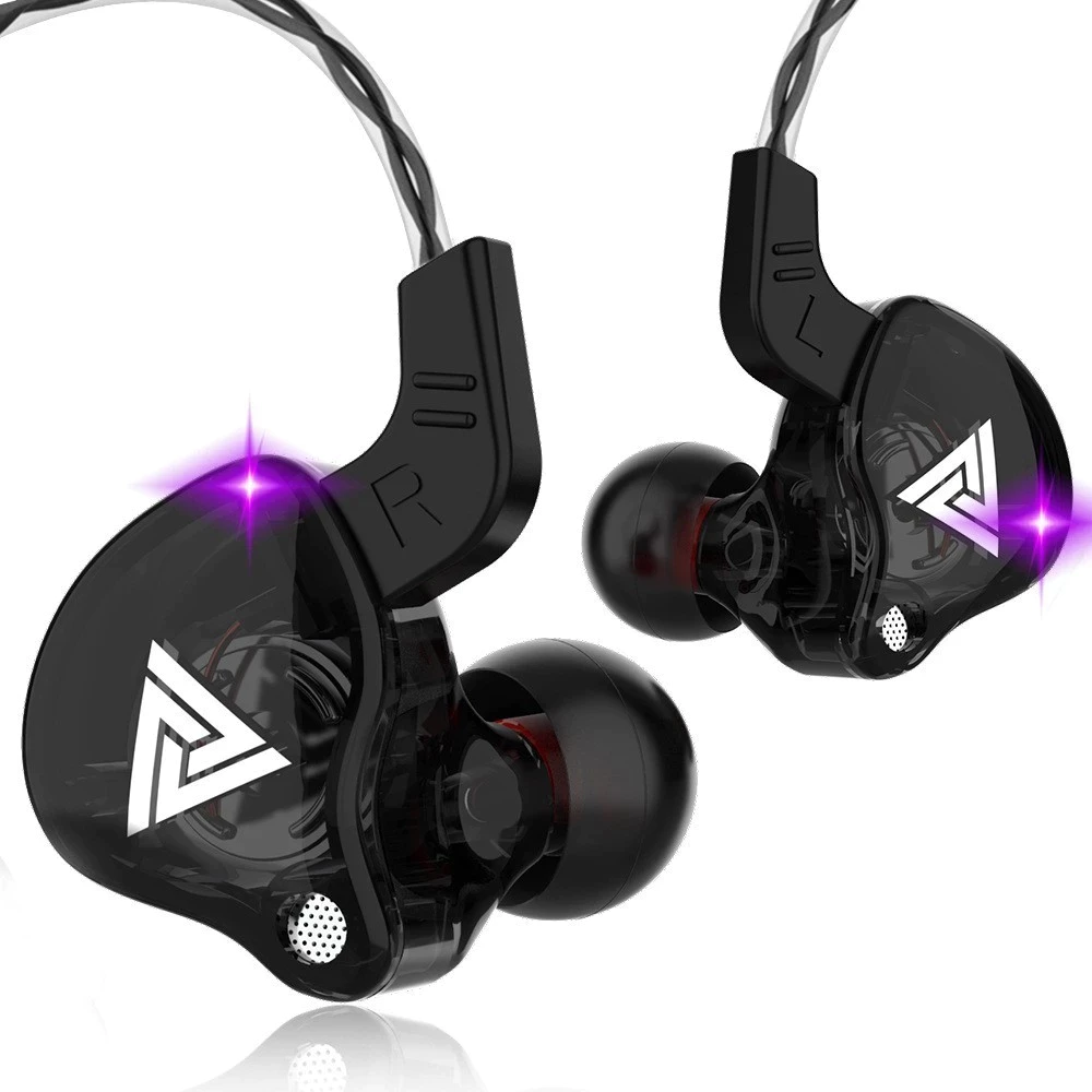 QKZ Wireless Earphone With Microphone Covers Driver Stereo Bass Sports Earphone