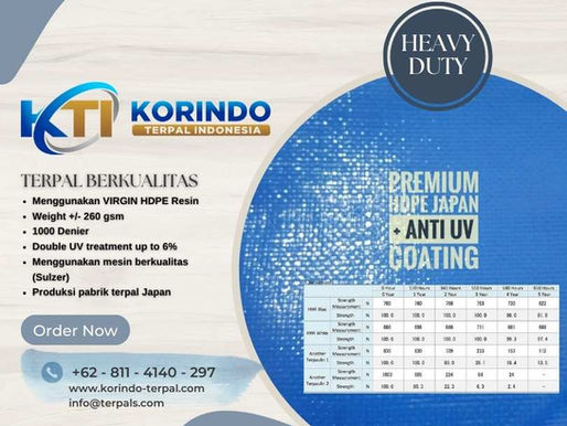Terpal produk Japan, terpal tahan panas, heavy duty, cocok buat outdoor dan tenda