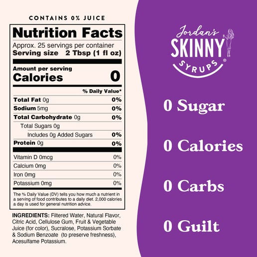 Thumbnail: Jordan's Skinny Mixes Sugar Free Blueberry Cobbler Syrup 750 ML