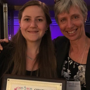 
Tiffany Leighton receives 2016 Cedarlane award at CSM meeting