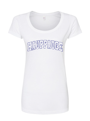 Thumbnail: Hauppauge Tattered Women's Scoop Neck T-Shirt