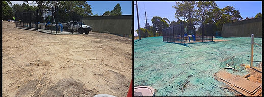 before and after hydroseeding