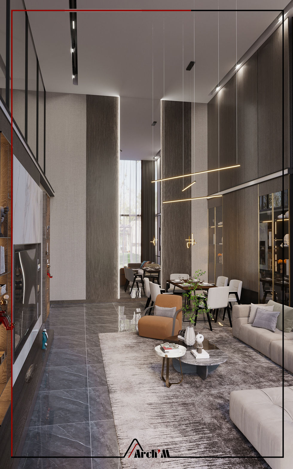 Kırıkkale Villa Projesi, estetik ve konforu bir arada sunan Kocaeli iç mimarlık çalışması olarak Arch’M İç Mimarlık tarafında