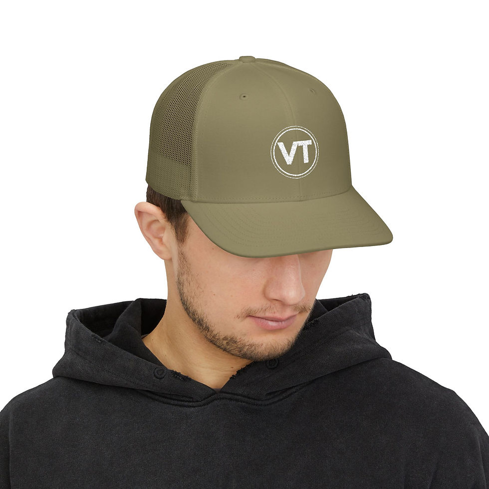Thumbnail: Voltron Throws Embroidered Snapback Trucker Hat