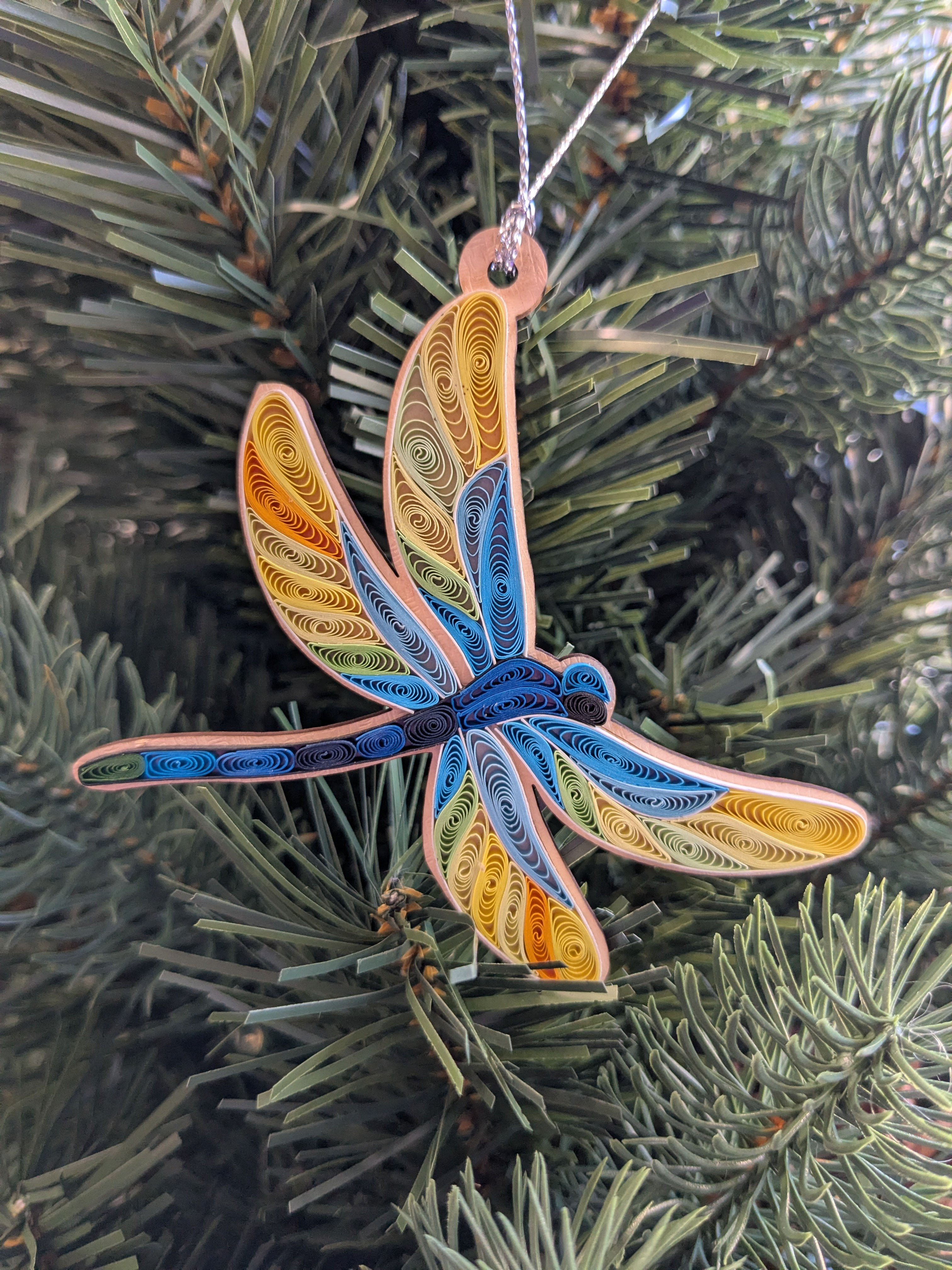 Dragonflies Quilled Ornament
