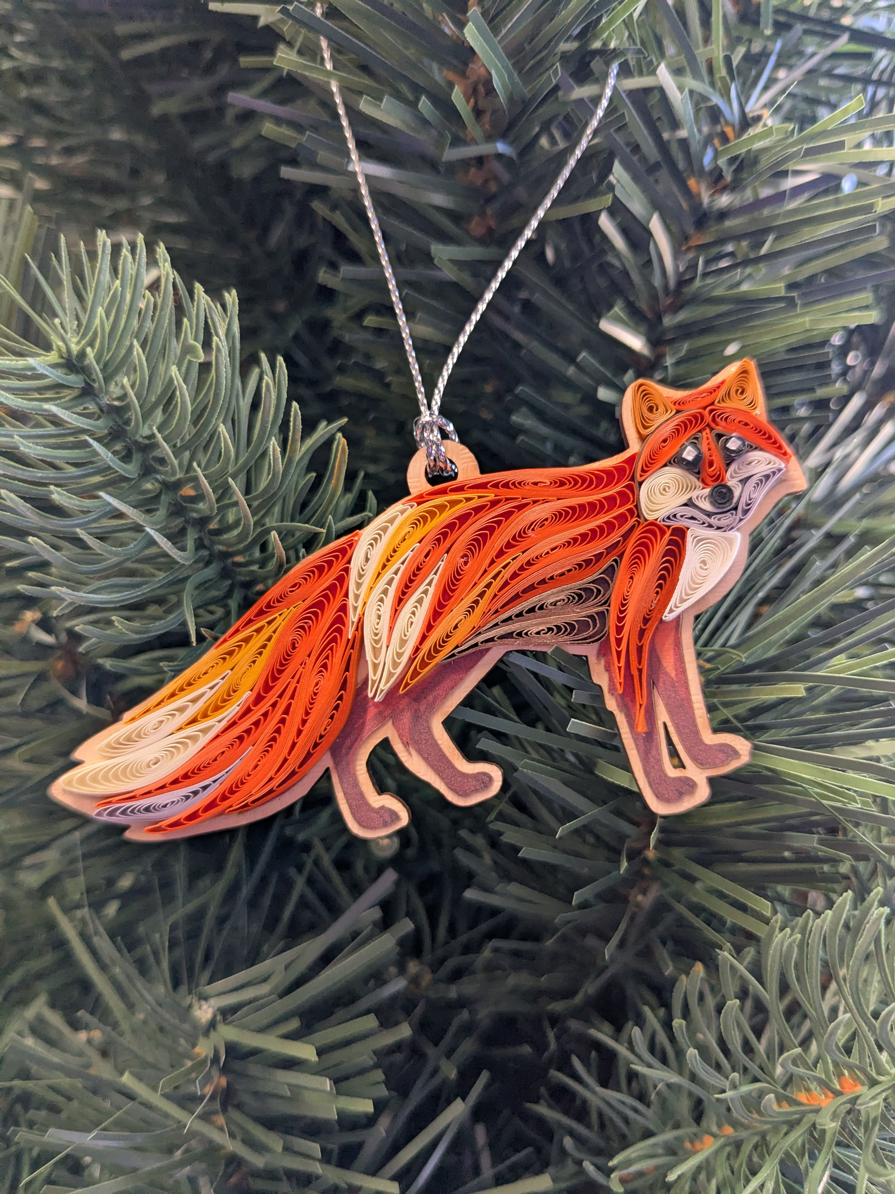 Fox Quilled Ornament