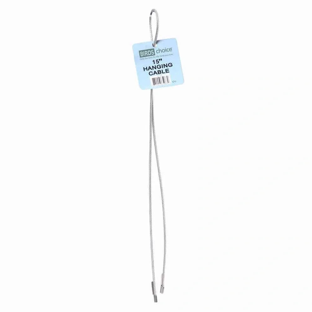 Silver Bird Feeder Push-In Hanging Cable