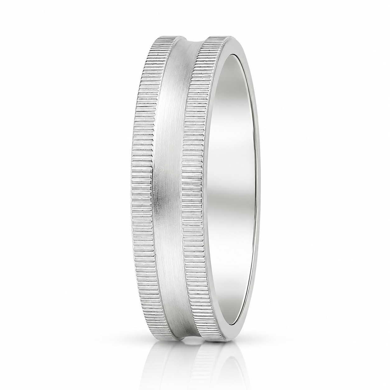 Milgrain Edge Wedding Band