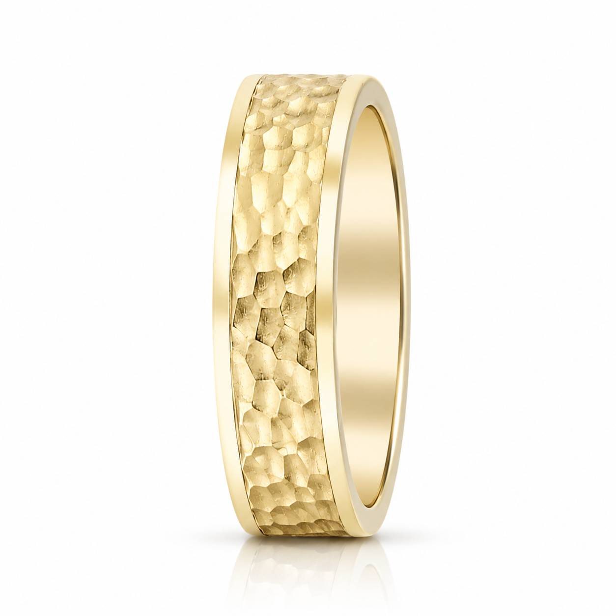 Hammered Wedding Band
