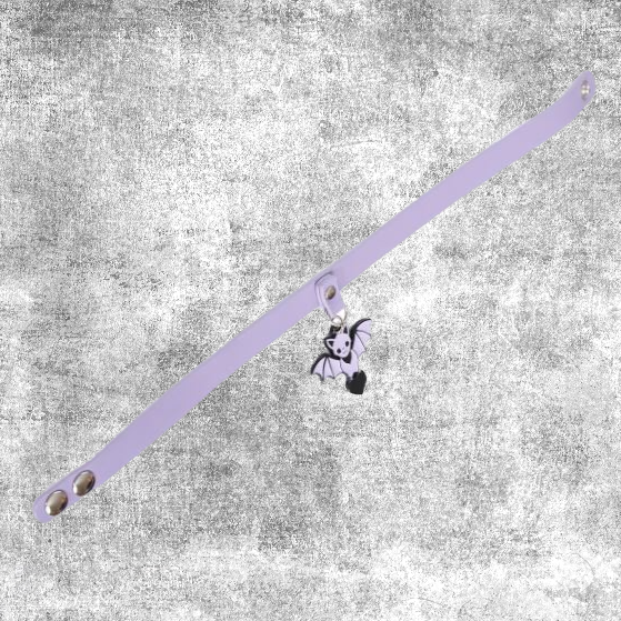 Thumbnail: cute bat choker necklace ketting met vleermuis halsband collier