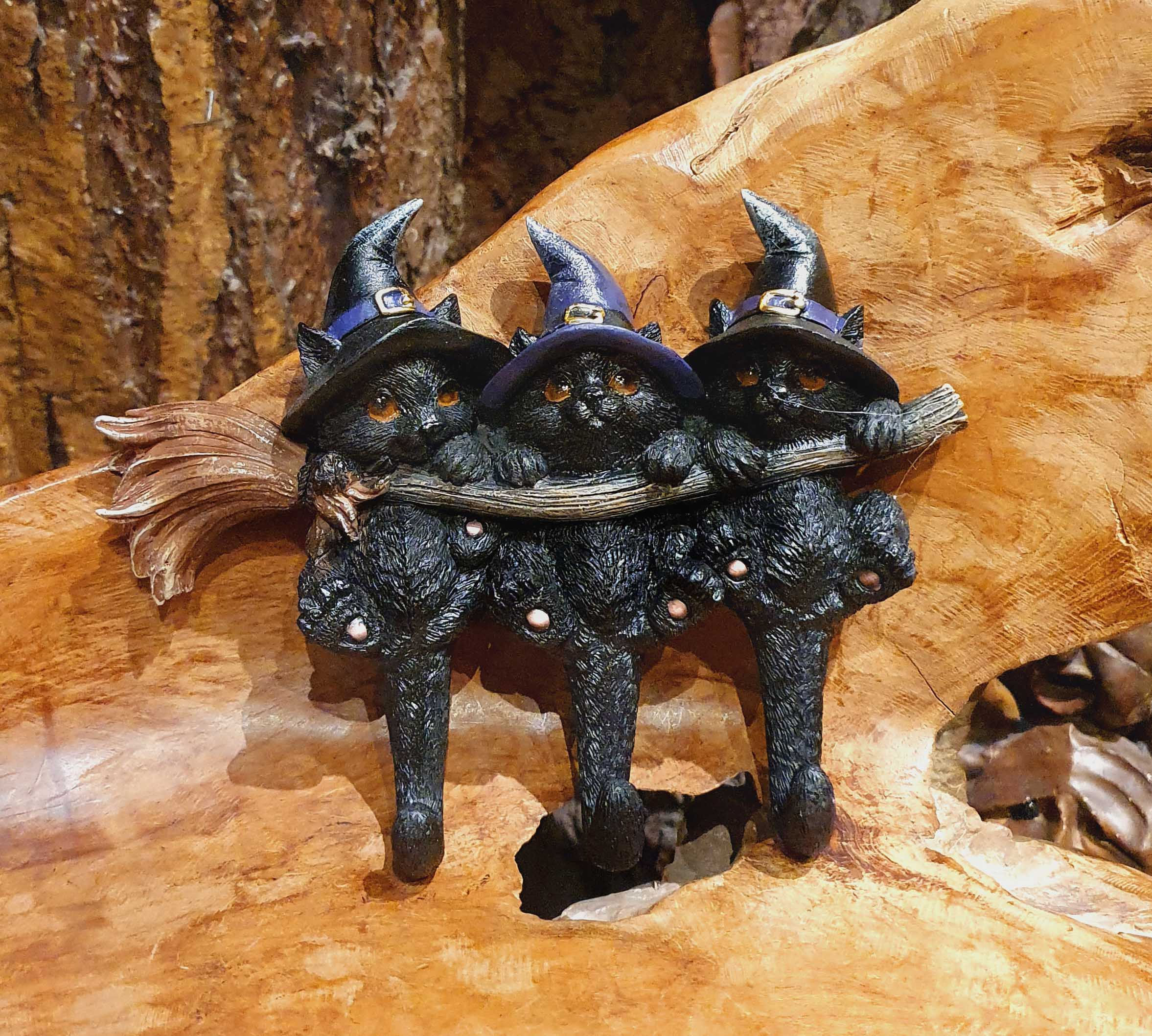 triple moon spell candle holder altar wicca witchcraft altaar kandelaar 3 manen maangodin hekserij