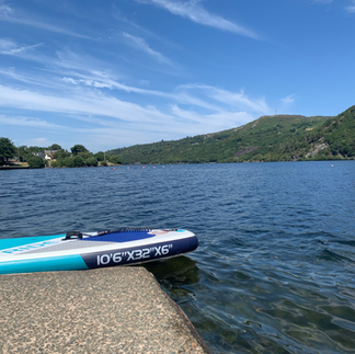 Paddle board on Llyn Pardan