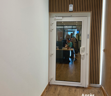 Entrée vitrée rénovée