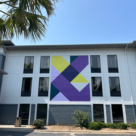mural, signage, logo, traveling muralist, spark hotel