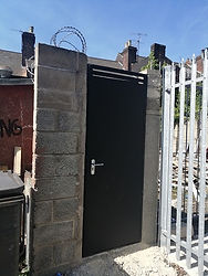 Steel meta back garden gates