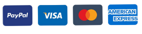 payment method icons: paypal, visa, martercard, american express