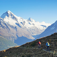 Vélo de montagne pittoresque