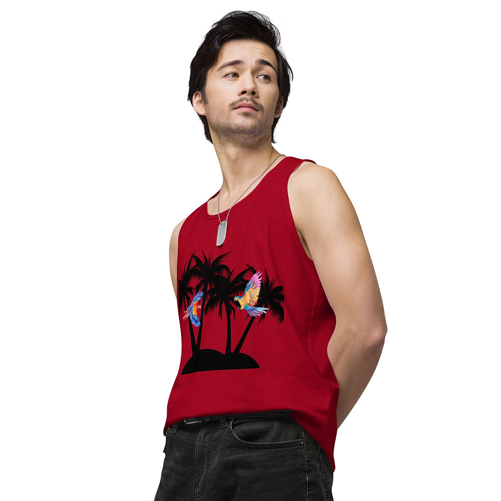 Thumbnail: Men’s premium Tank Top "Birds in Paradies"