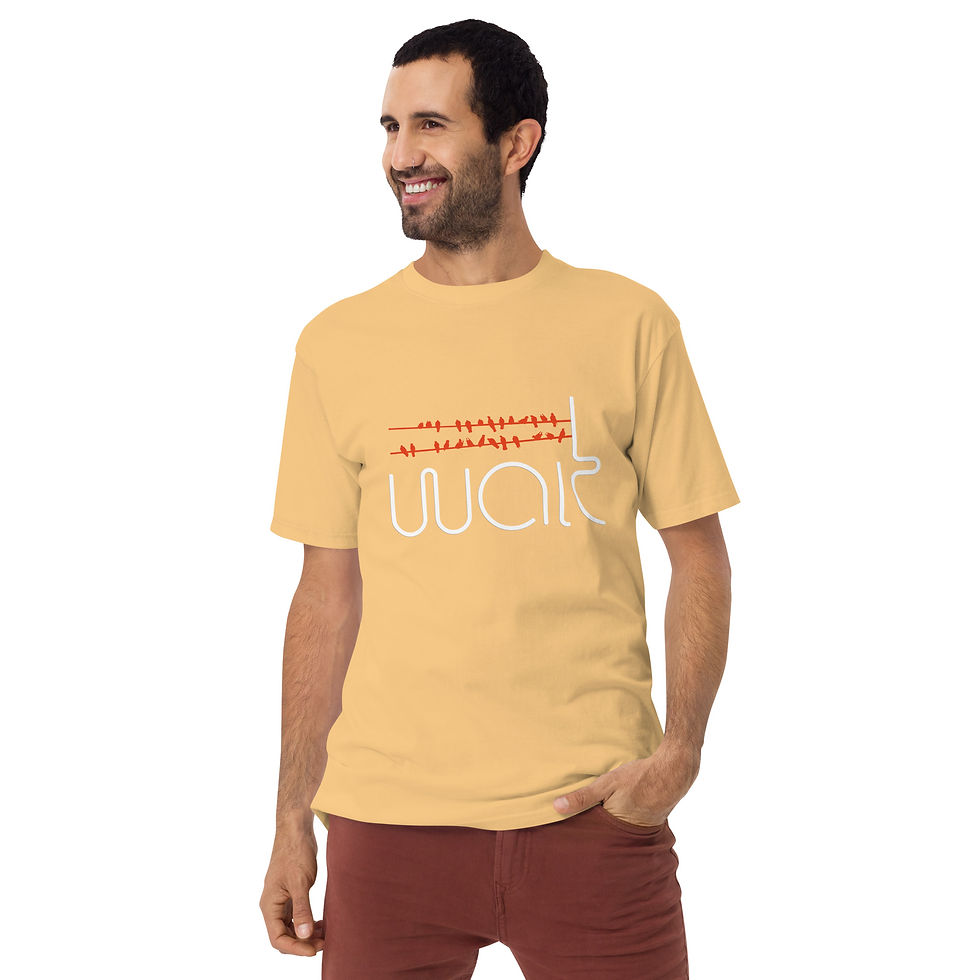 Thumbnail: Men’s premium heavyweight tee "wait"