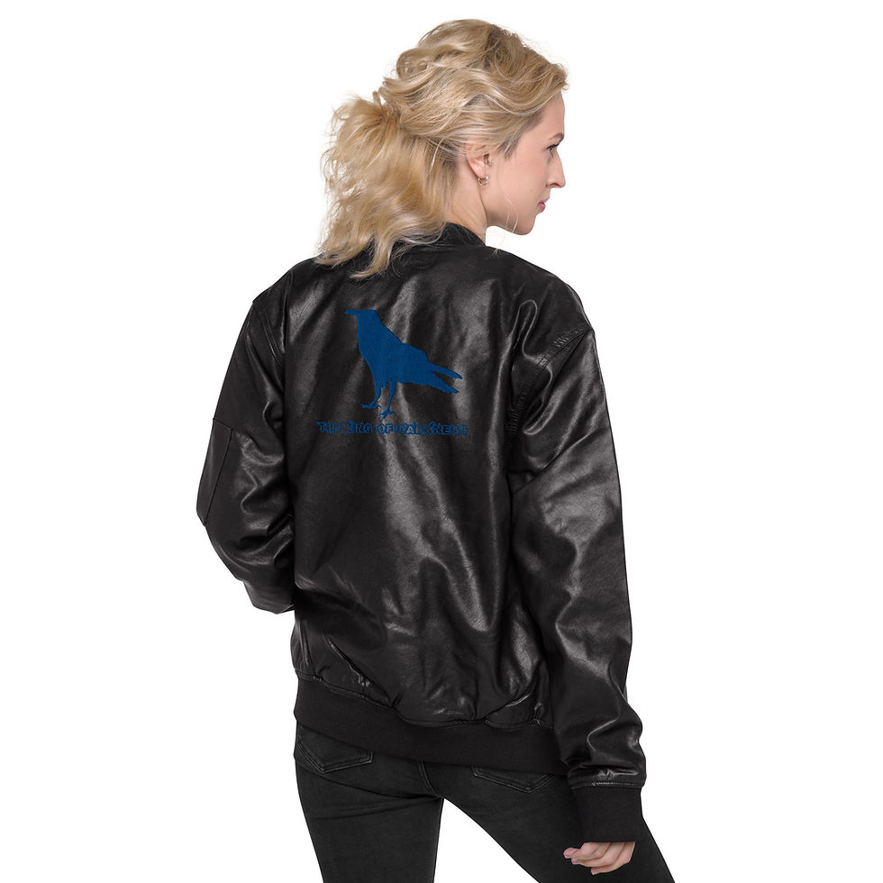 サムネイル： Leather Bomber Jacket "King of Darkness"