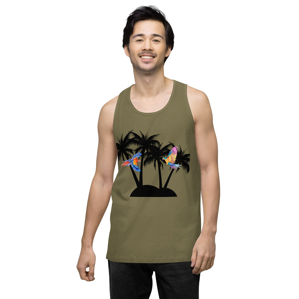 Миниатюра: Men’s premium Tank Top "Birds in Paradies"