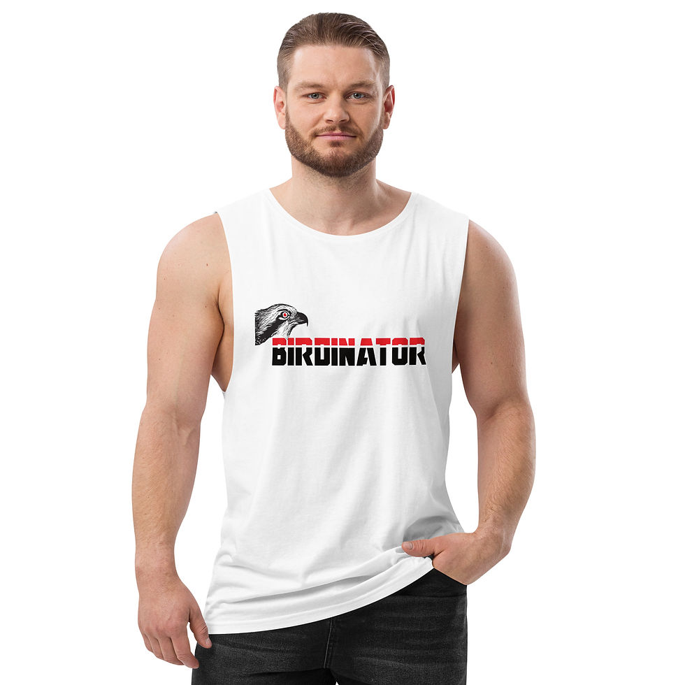 Miniaturbild: Men’s drop arm tank top "Birdinator"