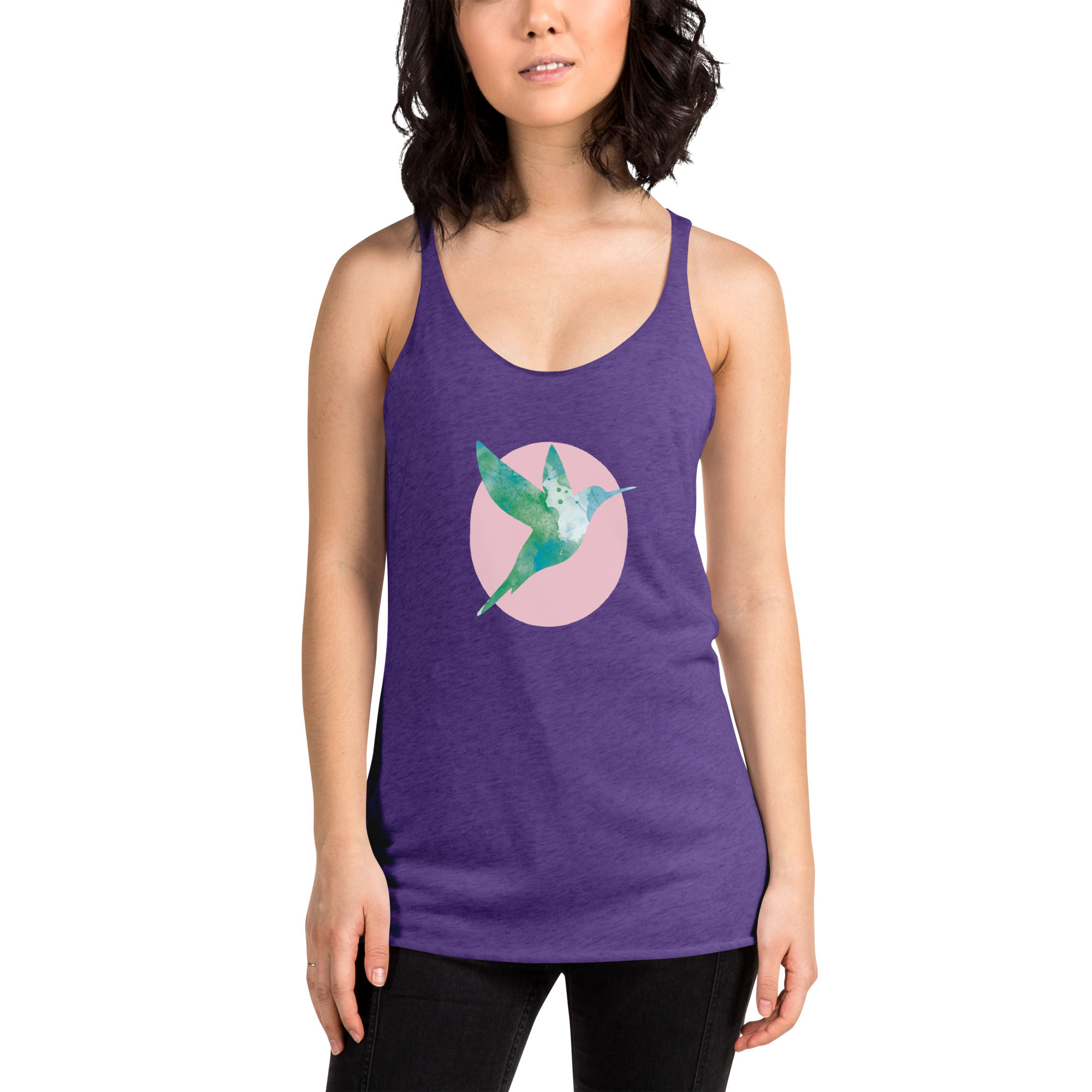 Women's Racerback Tank "Green Time"