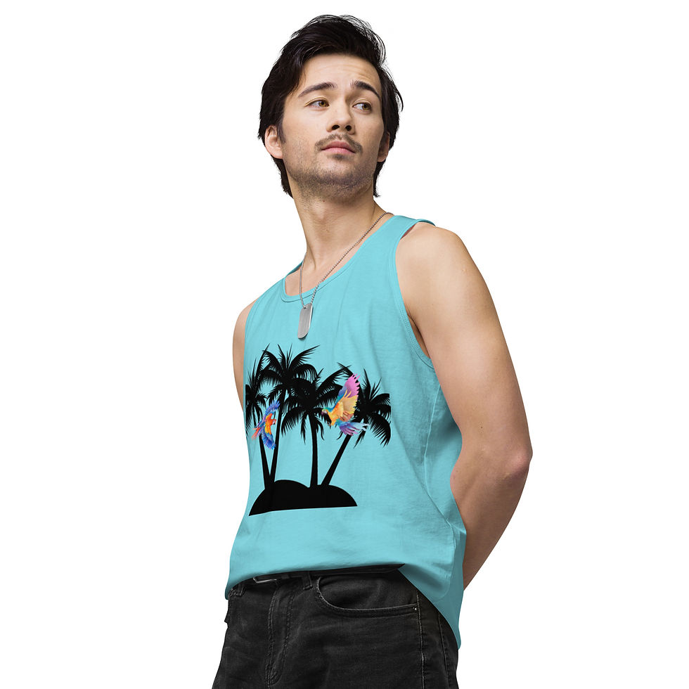 Миниатюра: Men’s premium Tank Top "Birds in Paradies"