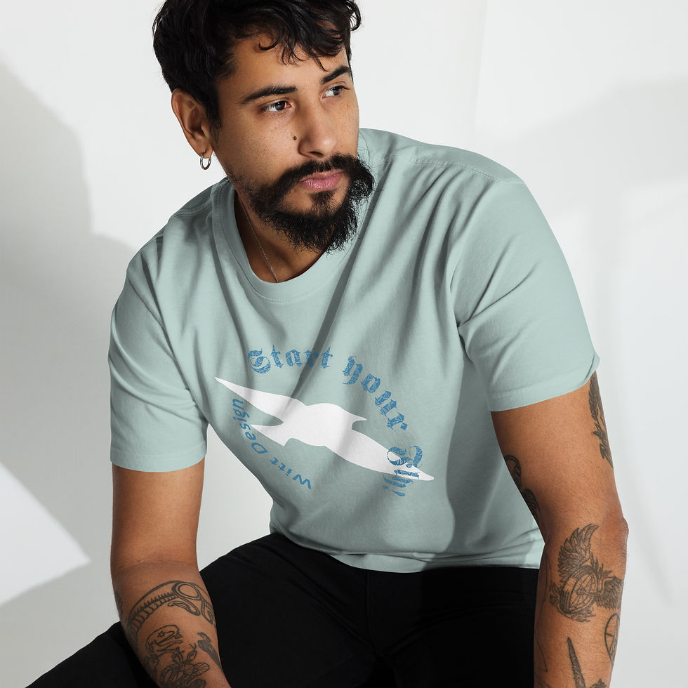 Миниатюра: Men’s premium heavyweight tee "Start"