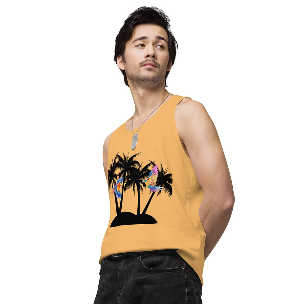 Миниатюра: Men’s premium Tank Top "Birds in Paradies"