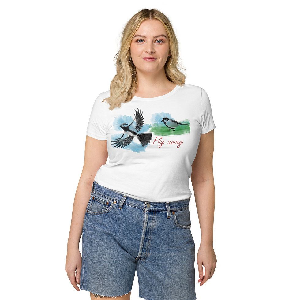 Thumbnail: Women’s basic organic T-Shirt "fly away"
