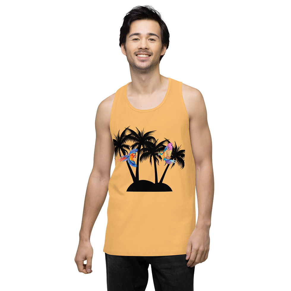 Миниатюра: Men’s premium Tank Top "Birds in Paradies"