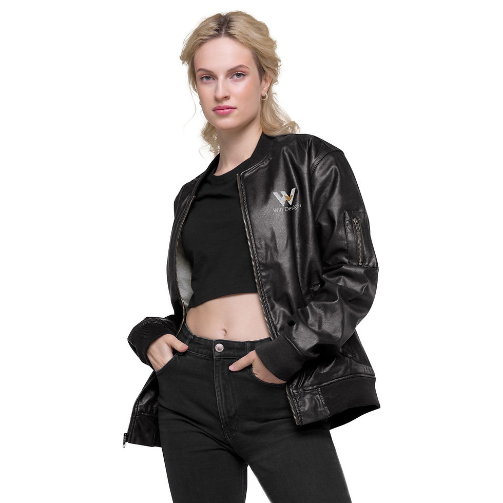 Thumbnail: Leather Bomber Jacket "W"