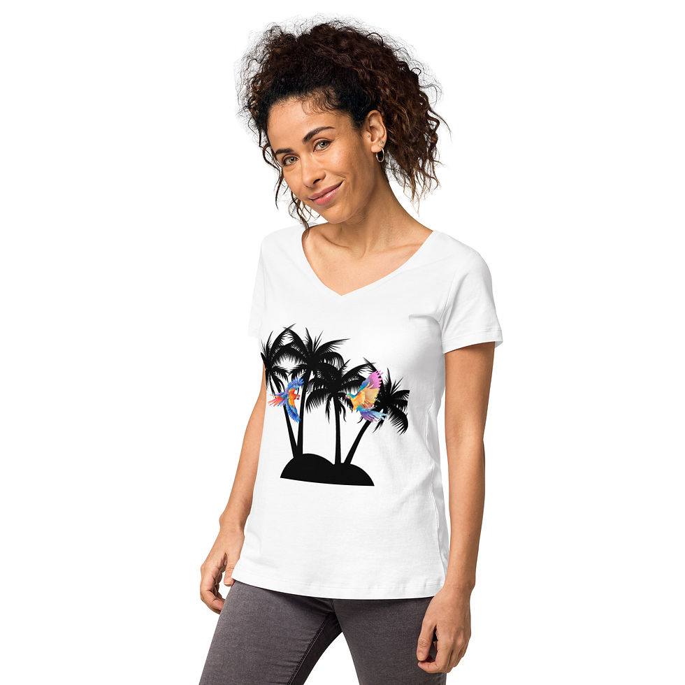 Миниатюра: Women’s T-Shirt "Birds in Paradies"