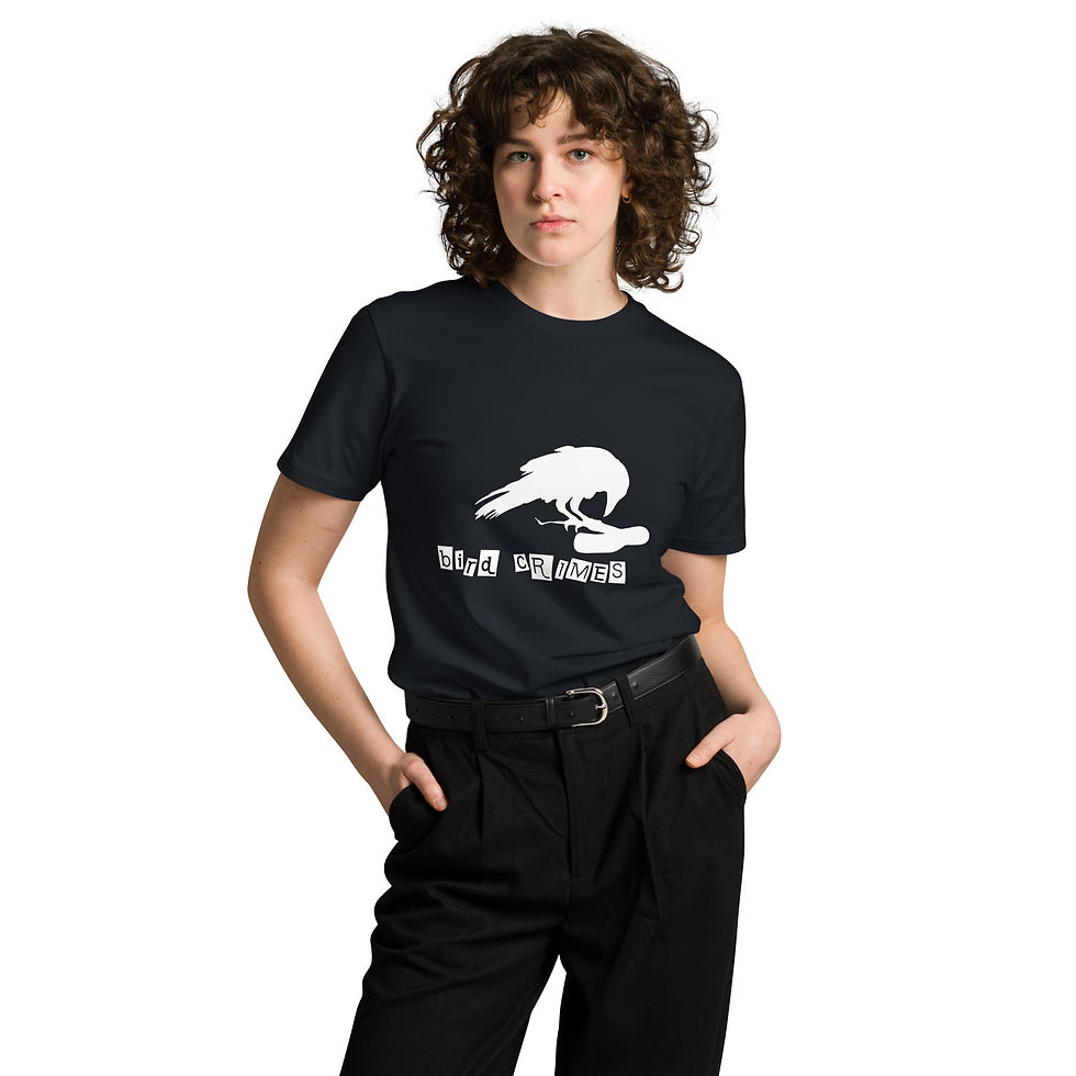 Küçük resim: Unisex premium t-shirt "CRIMES"