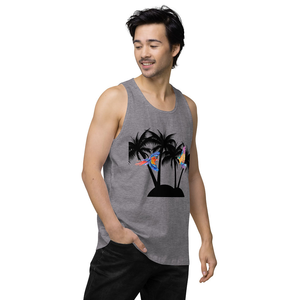 Миниатюра: Men’s premium Tank Top "Birds in Paradies"