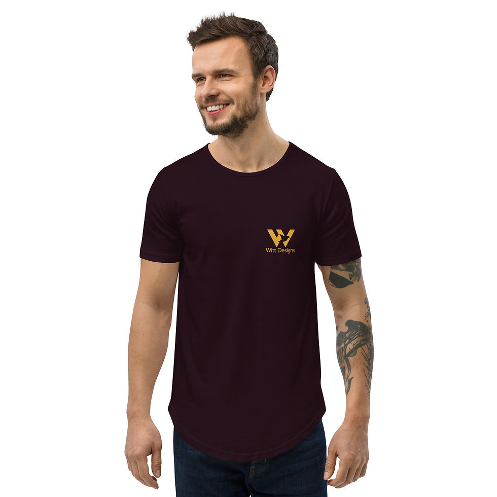 Miniatura: Men's Curved Hem T-Shirt "Hawk 2022"