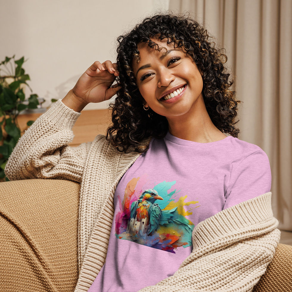 Thumbnail: Women's Relaxed T-Shirt "Castle of Bird"
