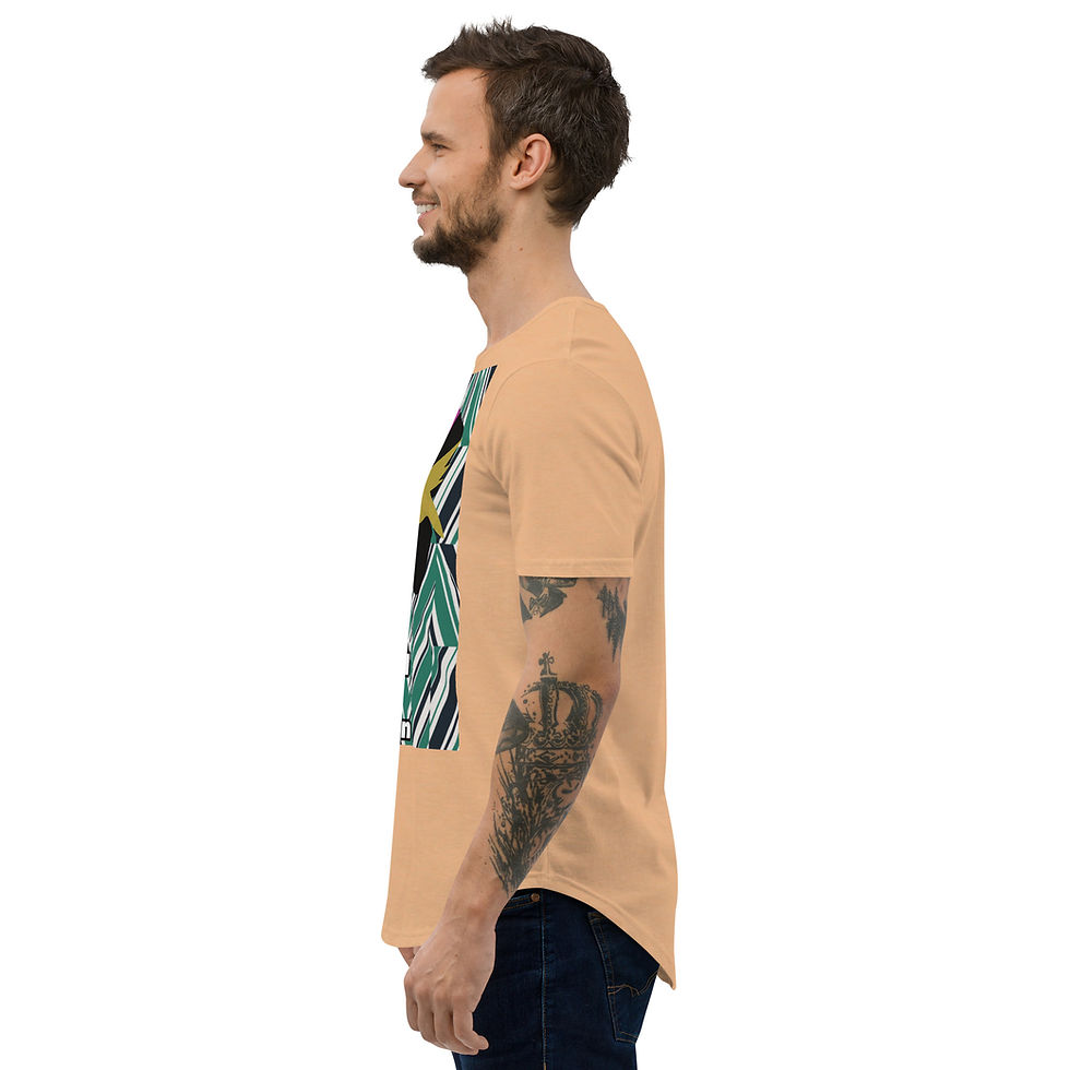 Thumbnail: Men's Curved Hem T-Shirt "Bird in Japan"