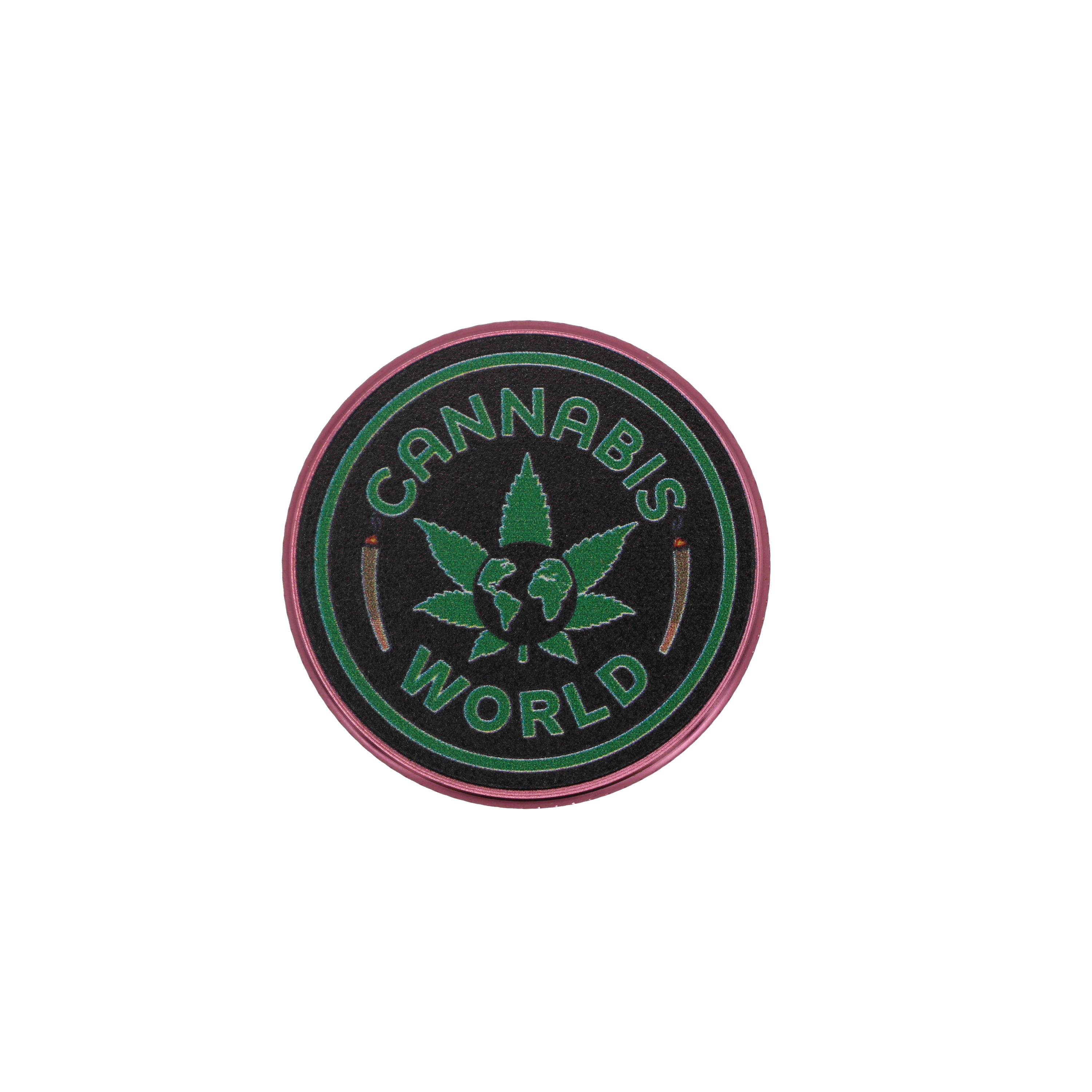 Cannabis World Grinder Pink Small
