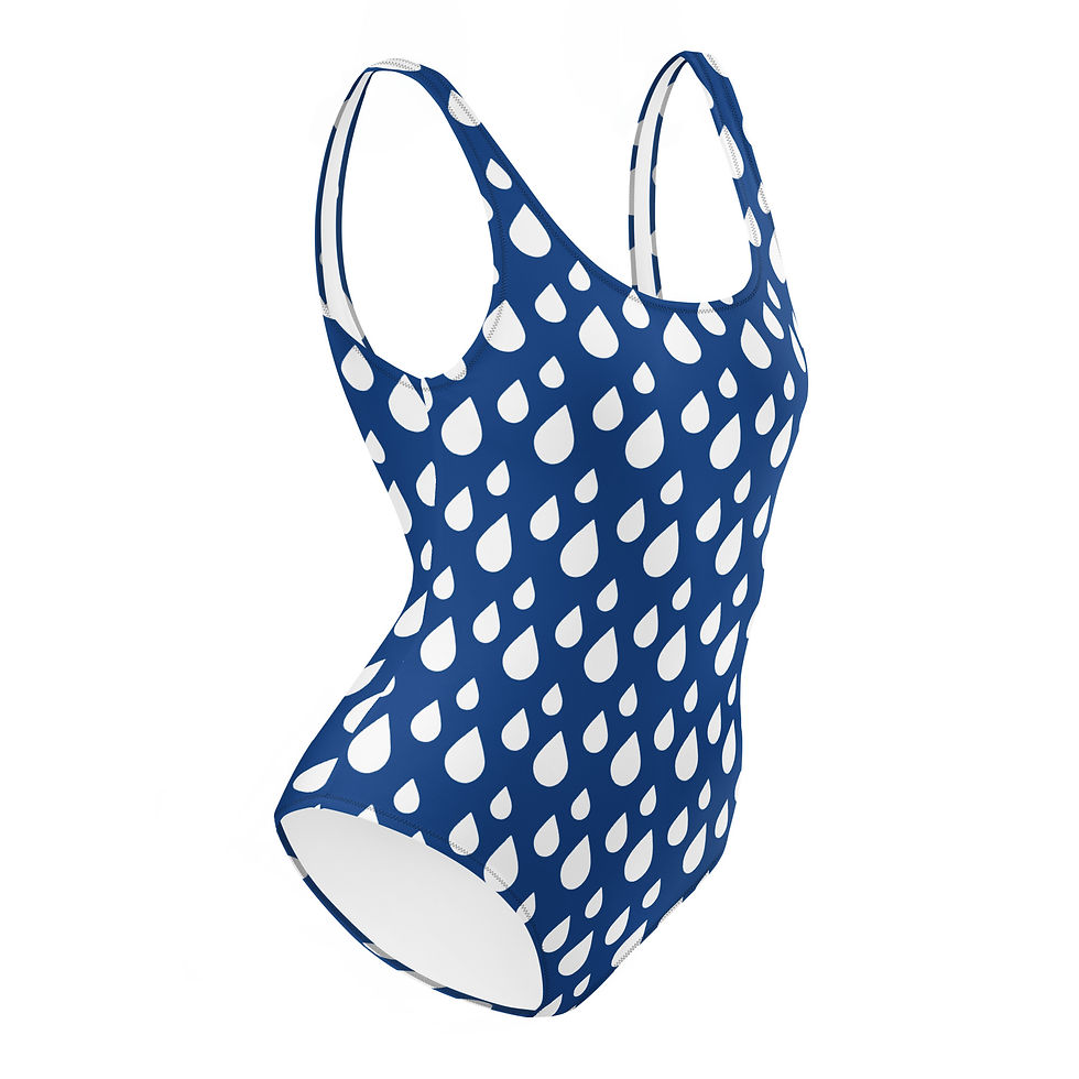 Custom One Piece Swimsuit side view