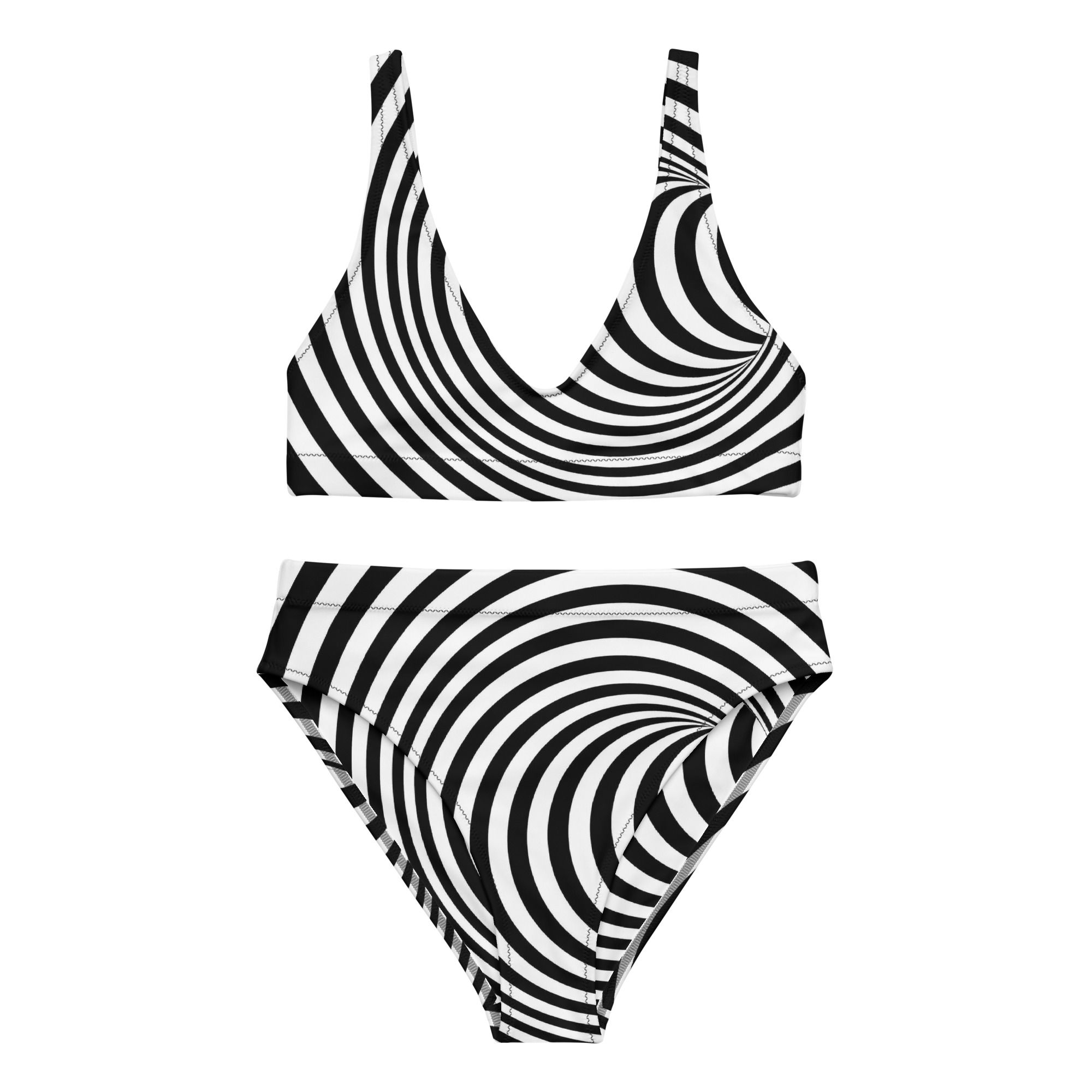 Monochrome Vision High-Waisted Bikini